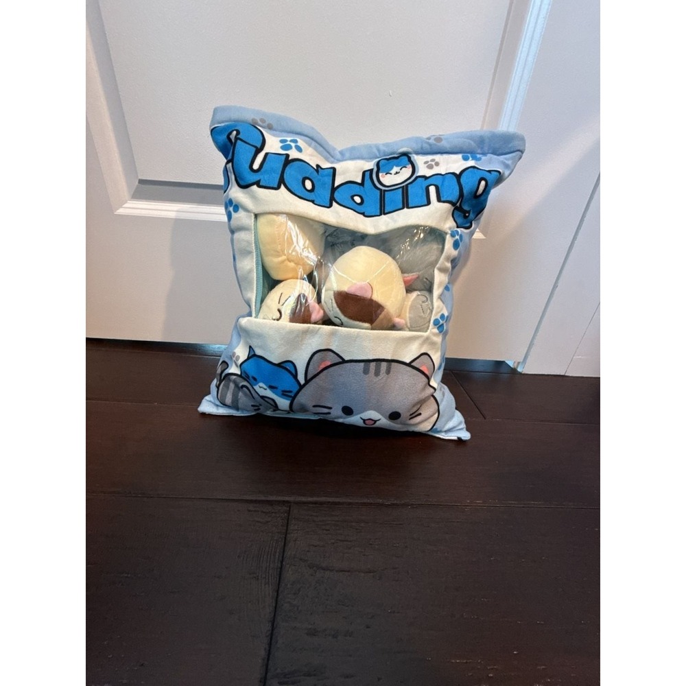Cute Kitty Cat Snack Pillow Pudding Decorative Stuffed Animal Dolls for Bed C...